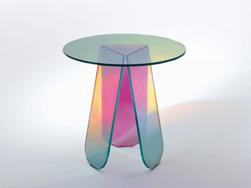 SHIMMER - Low round crystal coffee table by Glas Italia - view 2